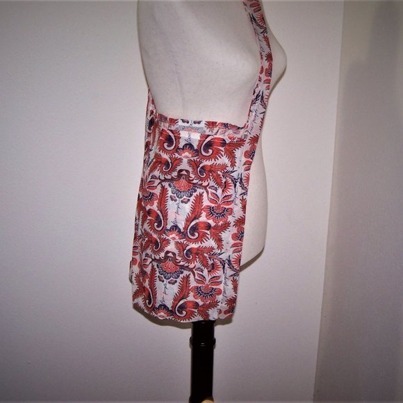 Free People Linen Tote Bag Red, White, & Blue - Picture 2 of 4